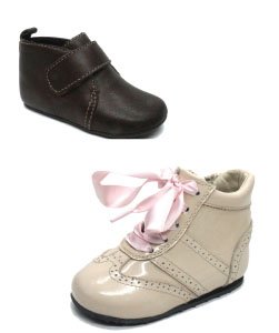 Black and Beige baby shoes 
