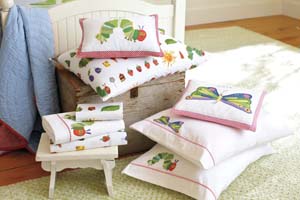very hungry caterpillar bedding from pottery barn