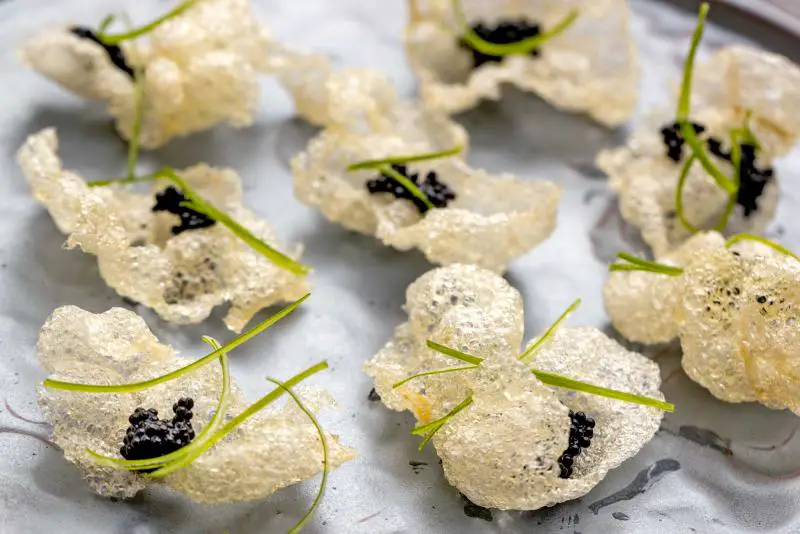 beef tendon caviar chi restaurant