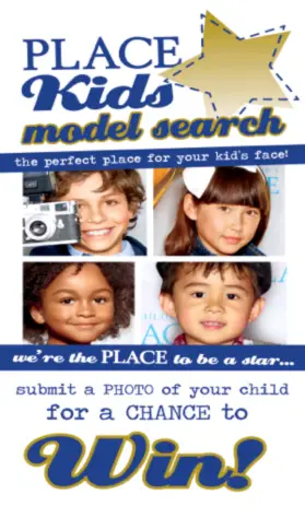 the children's place model search flyer