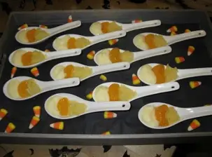 candy corn spoons