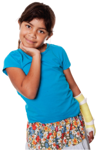 Girl with Arm Cast
