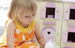 girl playing tea party