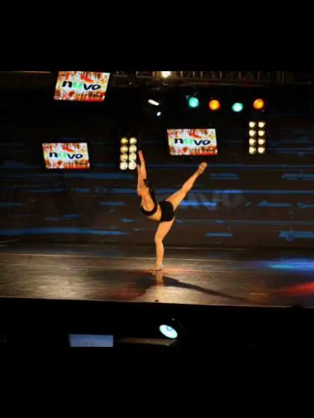 dance student participating in showcase