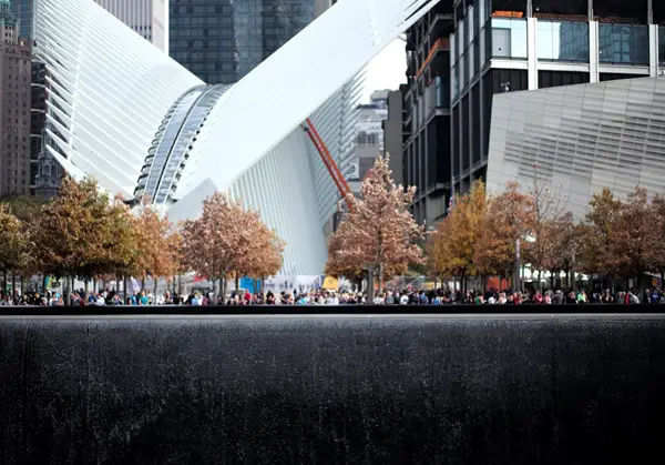 A view of the National September 11 Memorial & Museum.