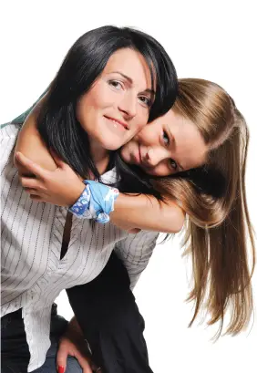 Mom and Daughter Hugging