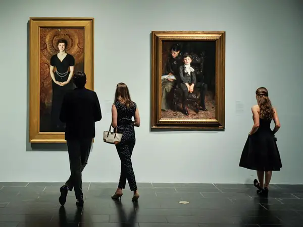 An interior view of the Metropolitan Museum of Art.