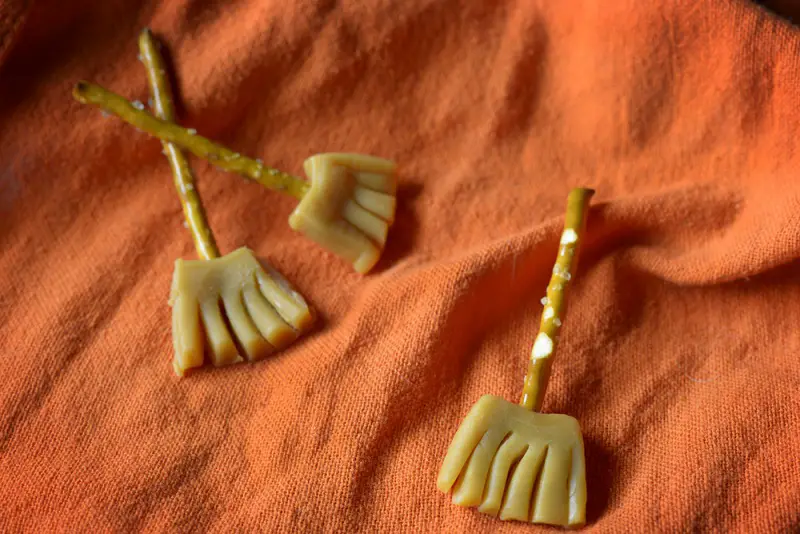 witches' brooms halloween treats