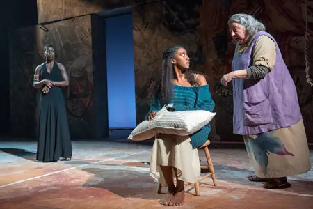 Roslyn Ruff, Condola Rashad and Jayne Houdyshell in Romeo and Juliet on Broadway