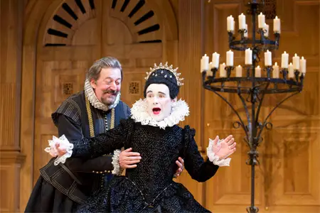 Mark Rylance and Stephen Fry in Twelfth Night on Broadway