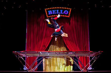 Bello Nock in Bello Mania at the New Victory Theater