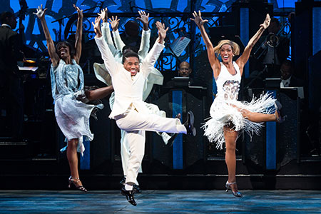 The cast of After Midnight on Broadway