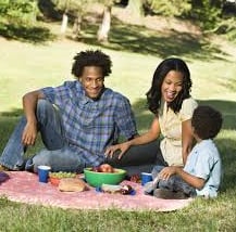family picnic in park